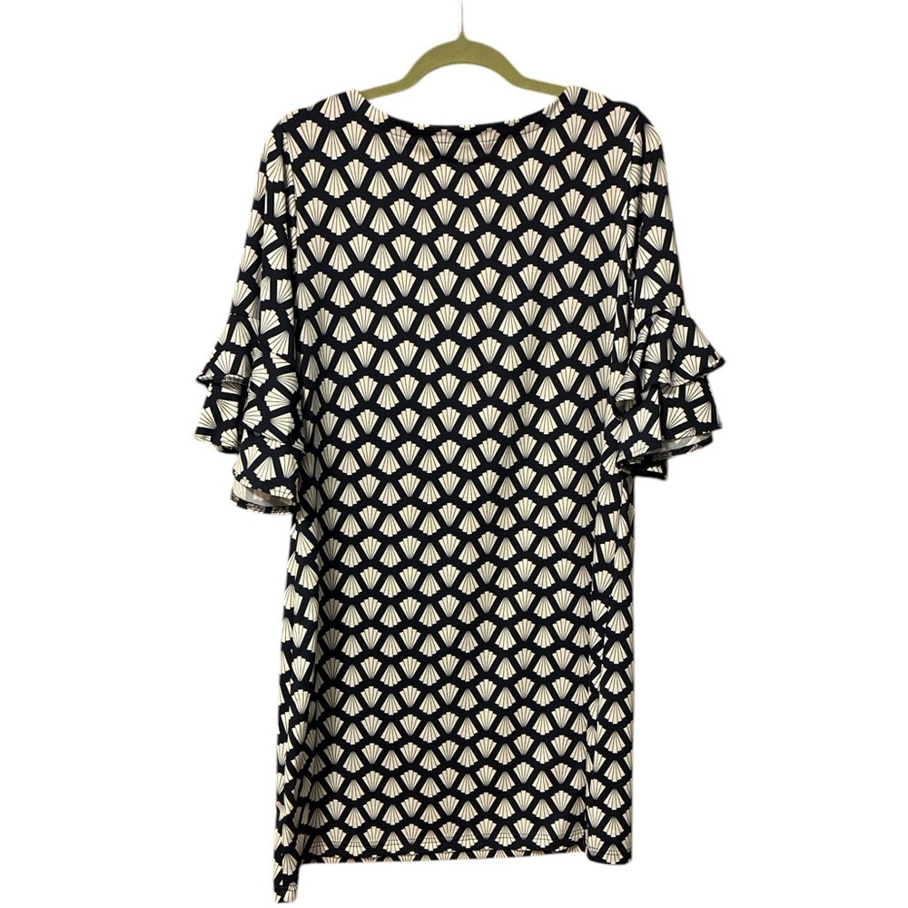 Escapada Living Navy White Dress Large Like New - Picture 4 of 4